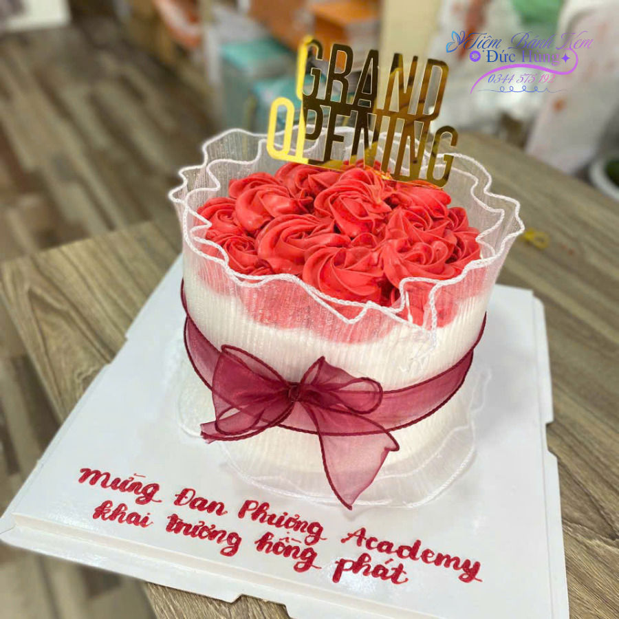 Bánh Kem Hoa Hồng Đỏ